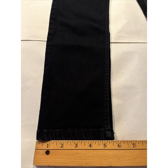 Levi’s 28x30 Black Denim Bold Curve Skinny Low Rise Bootcut Travel Jeans - Picture 6 of 16